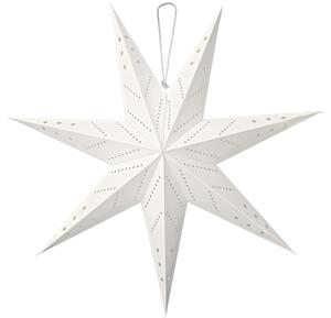 Tutumi Papírová hvězda LED podsvícená, průměr 60cm, bílá