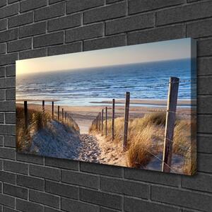 Obraz na plátně Pláž Stezka Krajina 140x70 cm