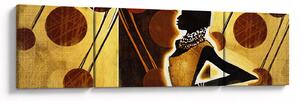 Obraz umělecké pradávné malby (170x50 cm)