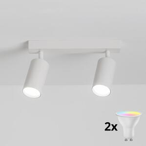 Brilagi - LED RGBW Stmívatelné bodové svítidlo SELE 2xGU10/4,8W/230V bílá