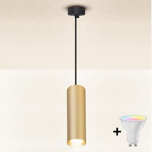 Brilagi - LED Stmívatelný lustr na lanku SELE 1xGU10/4,8W/230V černá/zlatá