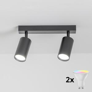 Brilagi - LED RGBW Stmívatelné bodové svítidlo SELE 2xGU10/4,8W/230V černá