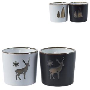 Vánoční svíčka v keramickém obalu SNOWLIGHT 6 cm - více variant