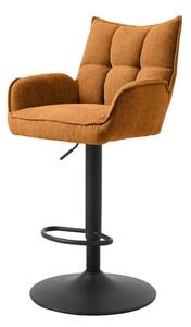 Oranžové barové židle s nastavitelnou výškou v sadě 2 ks Marilla – Unique Furniture