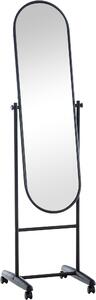 Stojící zrcadlo Nane Oval 317228 - 155x40x42 cm - Černá