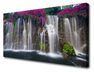 Obraz na plátně Vodopád Příroda 125x50 cm