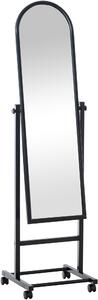Stojící zrcadlo Evoir 317225 - 151x39x39 cm - Černá