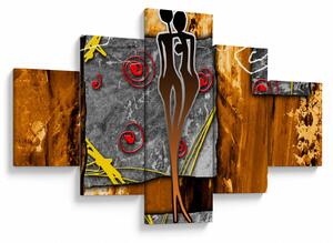 Obraz starověké malby (125x70 cm)