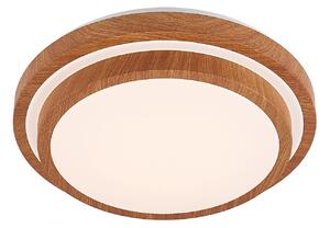 Stropní Lampa Lindby, Vaako, Dřevo, Pracovna, Plast, Moderní