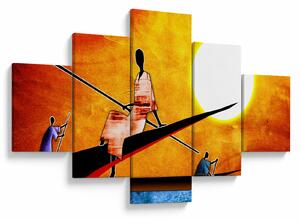 Obraz dobové starověké malby (125x70 cm)