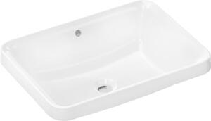 Zápustné umyvadlo Hansgrohe Xuniva Q 55x40 cm bez otvoru pro baterii, s přepadem 61066450