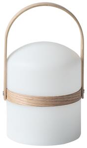Venkovní stolní LED lampa ESTERO s dálkovým ovládáním Bílá