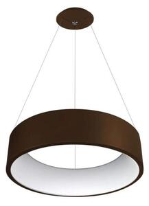Palnas 62003856 KAJI - Moderní závěsné kulaté LED svítidlo v kávové barvě, 42W, 3000K Ø 60cm (Závěsné hnědé úsporné LED svítidlo nad jídelní stůl)