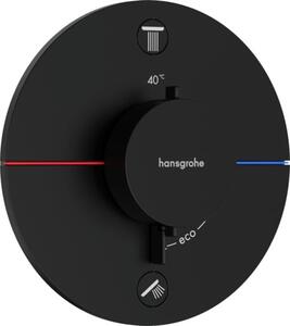 Sprchová a vanová baterie Hansgrohe ShowerSelect Comfort S bez podomítkového tělesa matná černá 15554670