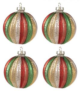 Barevná vánoční ozdoba Kay sada 4 ks – 8x8 cm