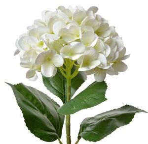 Velká umělá květina béžová hortenzie – 68 cm