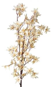 Velká umělá květina béžová magnolie hvězda – 112 cm