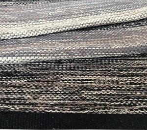 Černo-šedý bavlněný koberec Webtappeti Happy, 55 x 110 cm