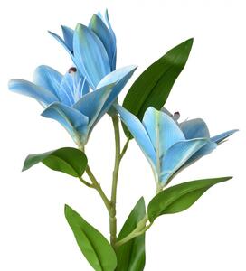 Velká umělá květina modrá lilie – 71 cm