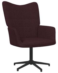 Relaxační židle fialová textil