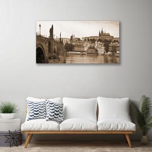 Obraz na plátně Praha Most Krajina 120x60 cm