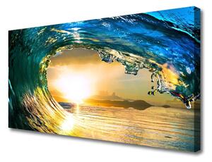 Obraz na plátně Vlna Moře Západ Příroda 100x50 cm