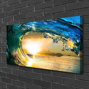 Obraz na plátně Vlna Moře Západ Příroda 120x60 cm