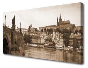 Obraz na plátně Praha Most Krajina 100x50 cm
