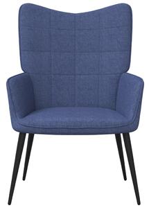 Relaxační židle modrá textil