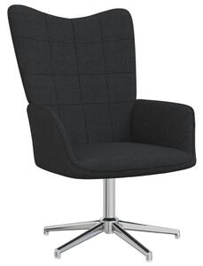 Relaxační židle černá textil