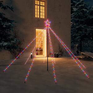 Vánoční světelný strom dovnitř i ven 400 LED barevný 2,5 m