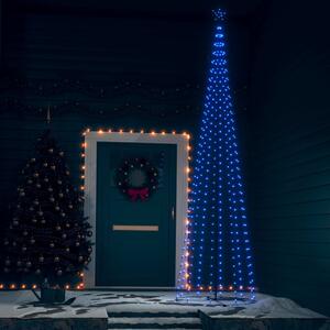 Vánoční stromek kužel 400 modrých LED diod 100 x 360 cm