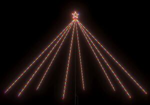 Vánoční světelný strom dovnitř i ven 576 LED barevný 3,6 m