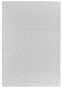 VENKOVNÍ KOBEREC, 90/150 cm, šedá, bílá Boxxx - Venkovní koberce & dlaždice