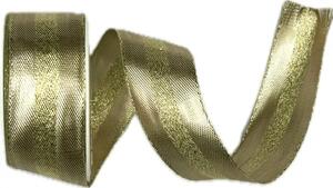 Stuha zlatá LONDON GOLD lurexová 25mm x 2m (14,-Kč/m)