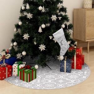 Luxusní podložka pod vánoční stromek s punčochou bílá 150 cm