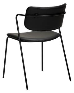 Černá židle z imitace kůže DAN-FORM Denmark Zed