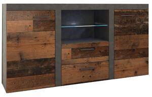 Komoda RUMBA 2F2S | 156,4 cm | old wood style/matera