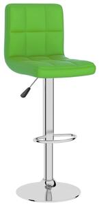 Barová stolička zelená umělá kůže
