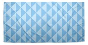 Sablio Ručník Modré obrácené pyramidy - 30x50 cm