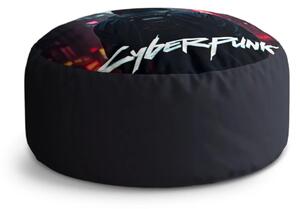 Sablio Taburet Circle Cyberpunk 2077 Pohled do města: 38x48 cm