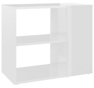 Odkládací skříňka bílá s vysokým leskem 60x30x50 cm dřevotříska