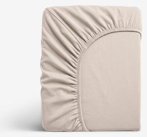 Goldea jersey elastické prostěradlo - latte 90 x 200 cm