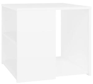Odkládací stolek bílý 50 x 50 x 45 cm dřevotříska