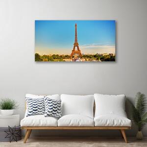 Obraz na plátně Eiffelová Věž Paříž 100x50 cm