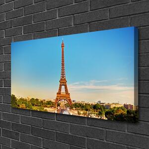 Obraz na plátně Eiffelová Věž Paříž 120x60 cm
