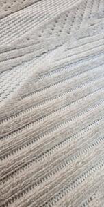 HU Moderní béžový koberec TWIST BEIGE 30629A Rozměr: 60x100 cm