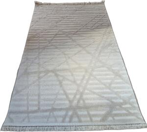 HU Krémově béžový moderní koberec TWIST CREAM 20294A Rozměr: 60x100 cm
