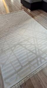 HU Moderní béžový koberec TWIST BEIGE 20294A Rozměr: 60x100 cm