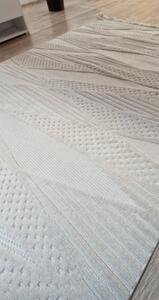 HU Moderní béžový koberec TWIST BEIGE 30629A Rozměr: 60x100 cm